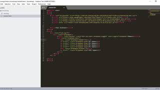 15 - Create Menu with Bootstrap 4 Dropdowns Classes