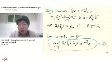 Junyi Xie: Complexity theory in arithmetic dynamical systems - Lecture 2