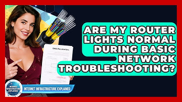Are My Router Lights Normal During Basic Network Troubleshooting?