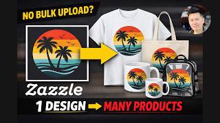 How to add a design on multiple products quickly on Zazzle