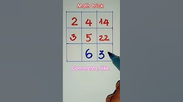 Missing Number Reasoning trick | Math Olympiad #shortvideo