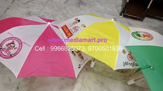 Political Advertising Umbrellas in Narva India for Voter Awareness Campaigns