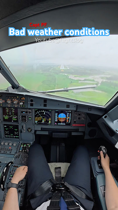 Bad weather conditions #airbus #aviation #pilot