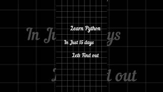 Day 1 of 15 Days Python tutorial | What is Python and variables? #learnpython