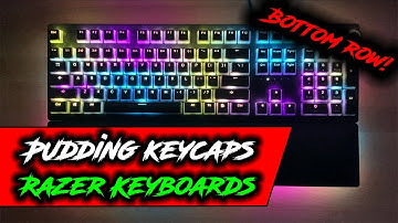 Pudding Keycaps for Razer Keyboards! | Bottom Row + HyperX