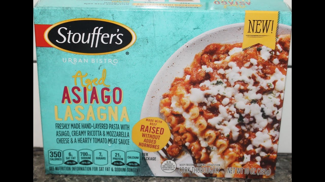 Stouffer’s Urban Bistro Aged Asiago Lasagna Review YouTube