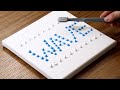 How To Very Easy &amp; Simple Draw Waves With a Toothbrush #978｜Easy Painting Technique｜Satisfying ASMR