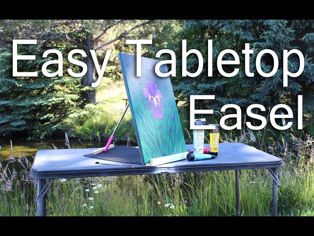 Easy Tabletop Easel for $3. 