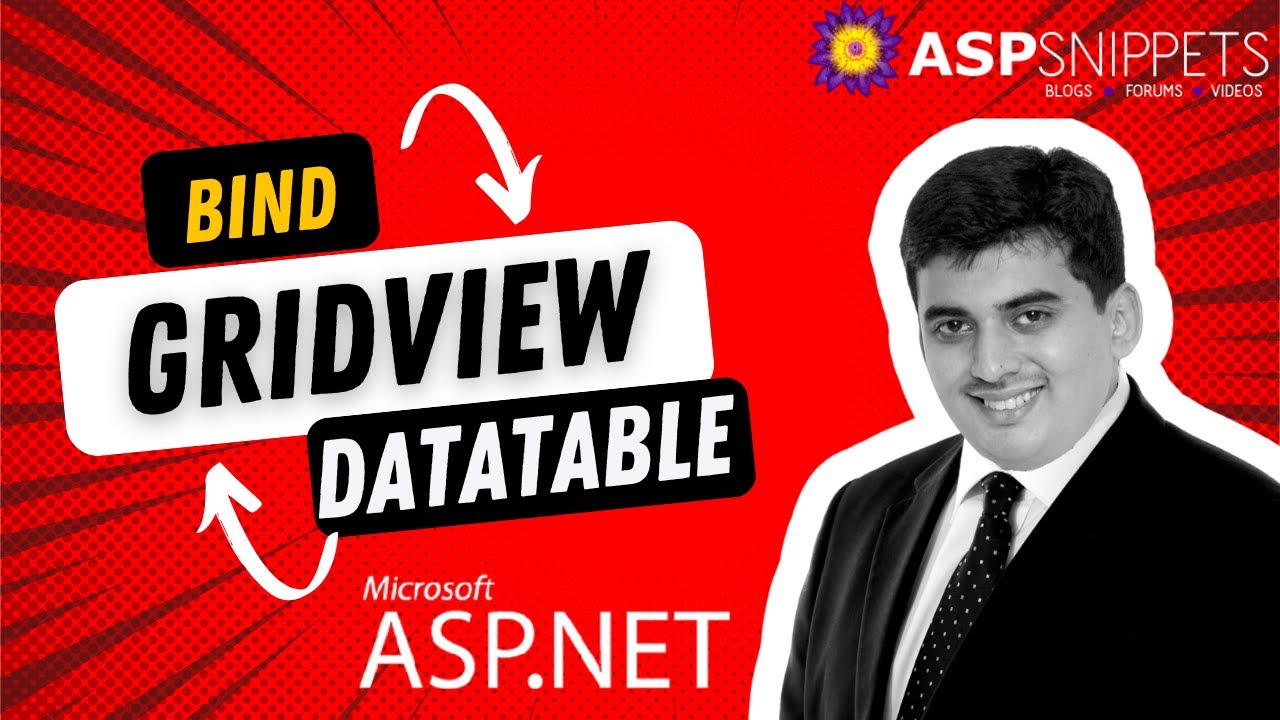 Populate GridView using DataTable in ASP.Net - YouTube