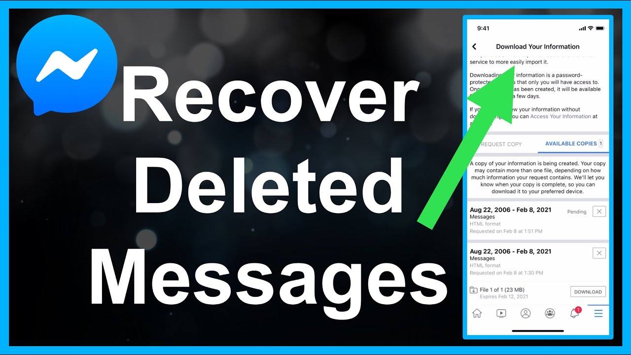 recover deleted messenger messages