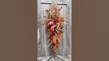 How to Make a Fall Berry Autumn Swag for Your Door from KDS