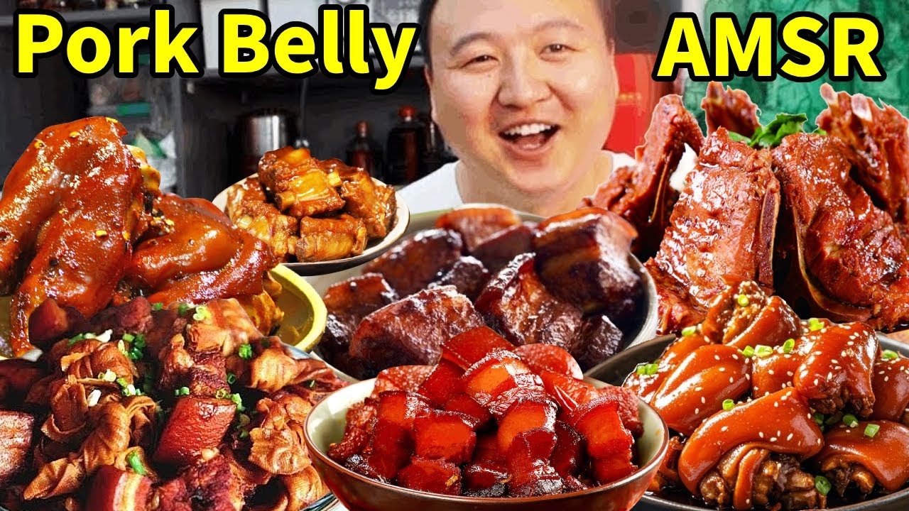 Mubang:See how much I can eat #chinese food#Pork belly