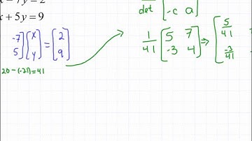 Lesson 4.6 (Part 2) - Solving a System Using Inverses (Example 3)