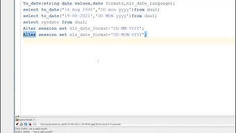 Just know How to_date function works in oracle - Cool Videos #oraclesql #todatefunction