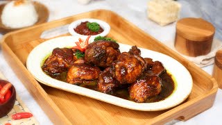 SAVORY AND VALUABLE TASTE - Chicken Cooked in Simple Soy Sauce with Sambal Mashed Shrimp Paste