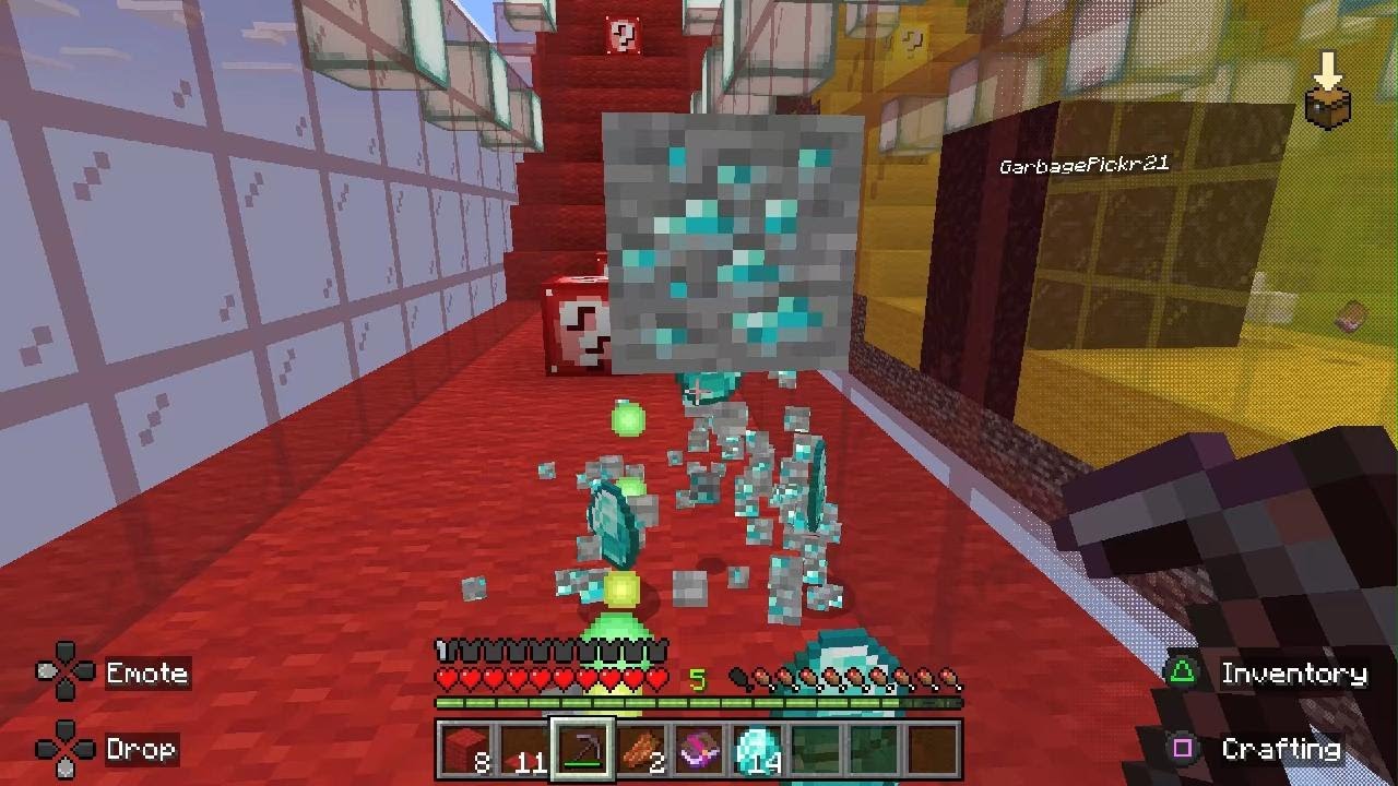 Minecraft Part 6 (Lucky Block Race) No Commetary Gameplay With Friends {Third Round}
