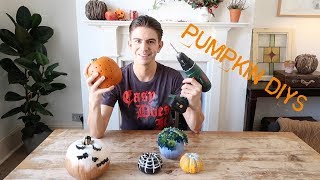 PUMPKIN CARVING IDEAS 2017 - EASY NO CARVE HALLOWEEN PUMPKINS