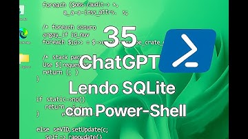Curso de ChatGPT 035 - Lendo um banco SQLite com PowerShell