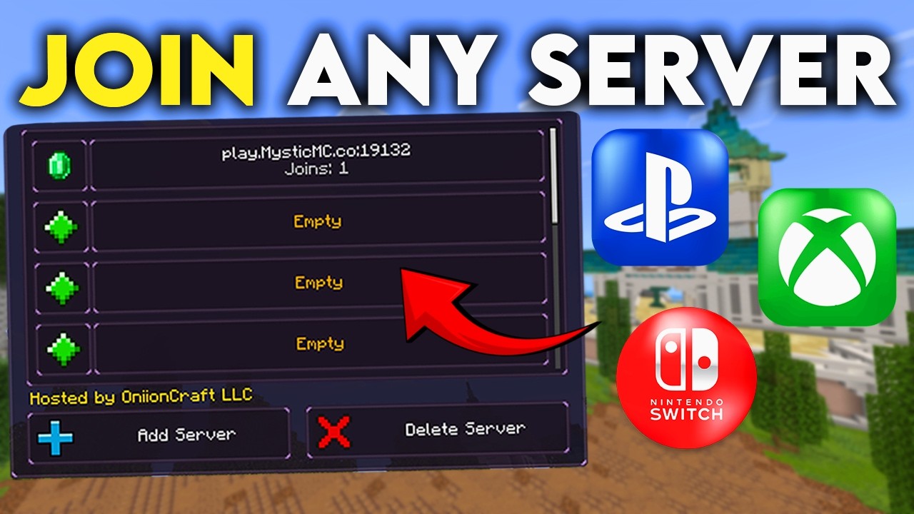 How to Join Minecraft Servers on Playstation, Xbox & Switch! 2026