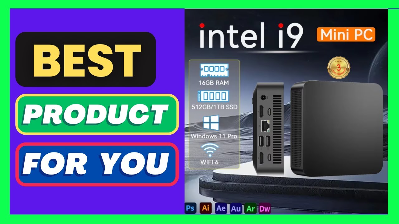 Portable Gamer Desktop Mini PC Intel Core i9 8950HK 16G RAM 1TB SSD