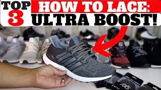 how to wear ultra boost laces