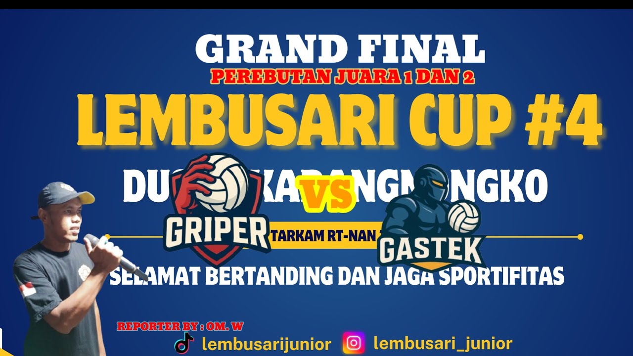 RUNNER UP TAHUN LALU GRIPER,MAMPU MENJADI JUARA SETELAH MENGALAHKAN GASTEK 3-2 DI BABAK FINAL.