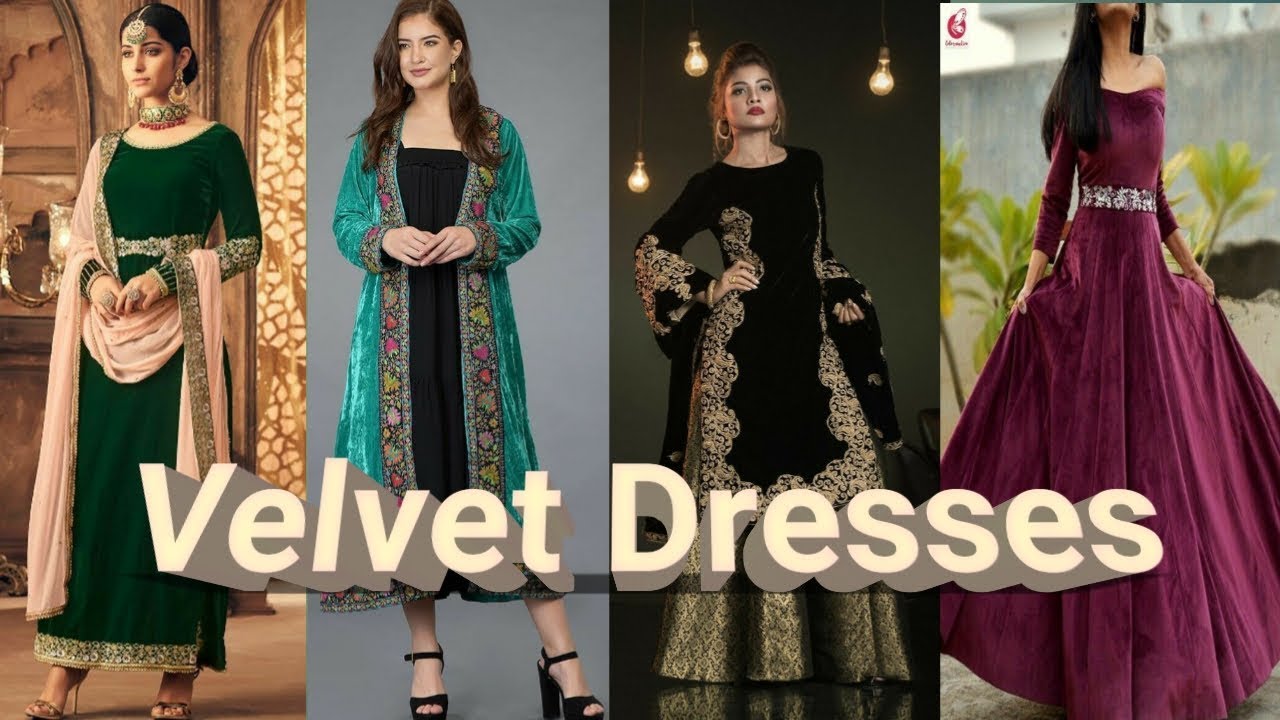 Trendy Velvet Punjabi Suit Design/Winter Velvet Suit/Velvet Ke Suit Ke ...