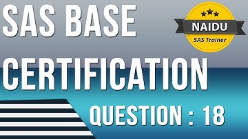 BASE SAS Certification question   18