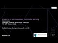 Advances in self-supervised multimodal learning - Prof. Dr. Hilde Kuehne (Tuebingen AI Center)