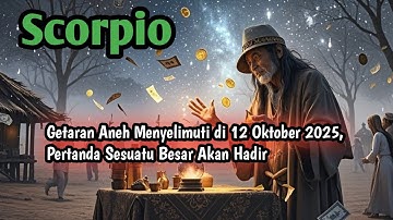 Zodiak Scorpio Hari Ini‼️Getaran Aneh Menyelimuti 12 Oktober 2025, Pertanda Sesuatu Besar Akan Hadir