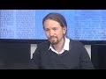 Entrevista a Pablo Iglesias en Canal 10 TV