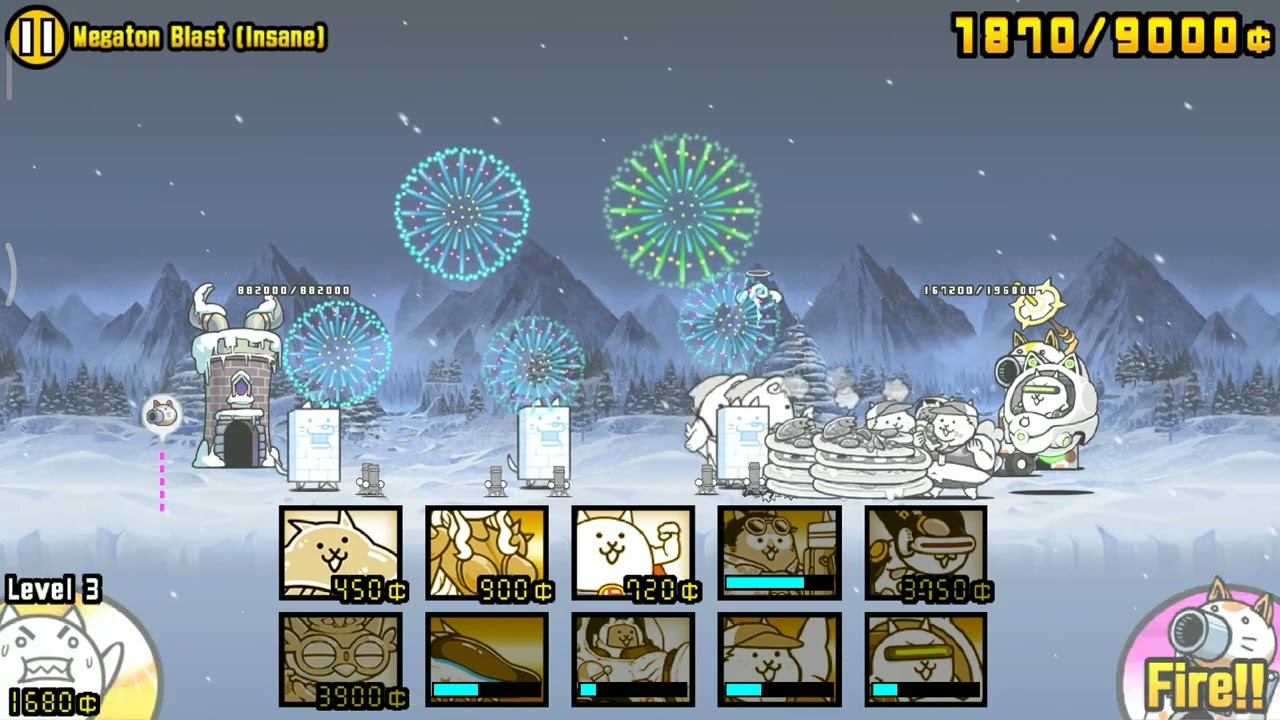 Defeating Megaton Blast (insane)!! Grand Jubilee!! Event All- STARS/ Battle Cats