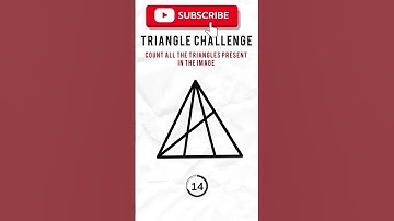 How sharp is your eye? 🔍 Count the triangles and comment your answer! #PuzzleGame #iqtest #quiz