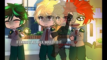 "If I knew it all then, would I do it again?..."||not original|| [bkdk angst] [bnha/mha]