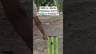 "₹1000 Portronics Mic — Worth It or Waste of Money? 🏏" My personal opinion don't go for it👍 #review