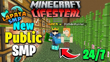 New Cracked Public SMP | Lifesteal SMP for Java/PE | Always Online 🔥