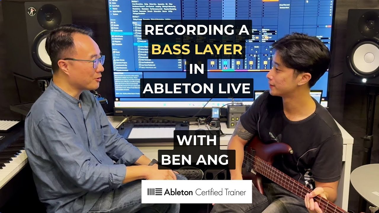 How to Record a Bass guitar layer in Ableton Live with Ableton ...