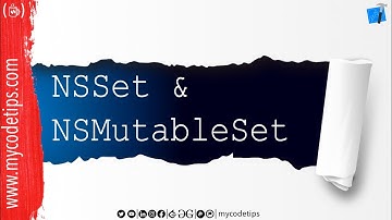 Mostly Used Methods of NSSet/NSMutableSet in Objective-C  | IOS Series | @mycodetips  | [ Hindi ]