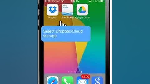 Xerox Mobile Print: Dropbox Printing