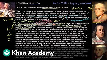 All men are created equal | US History | Khan Academy