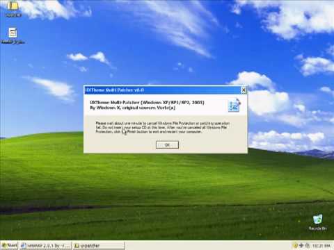 Installing HmmXP Custom Theme For Windows XP
