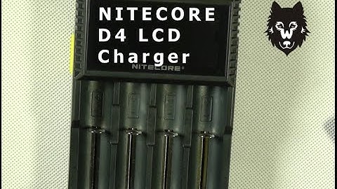 NiteCore D4 universal charger with LCD display