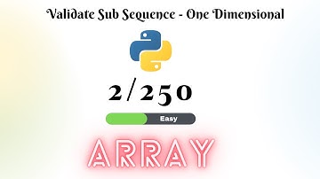 validate sub sequence Array Problem