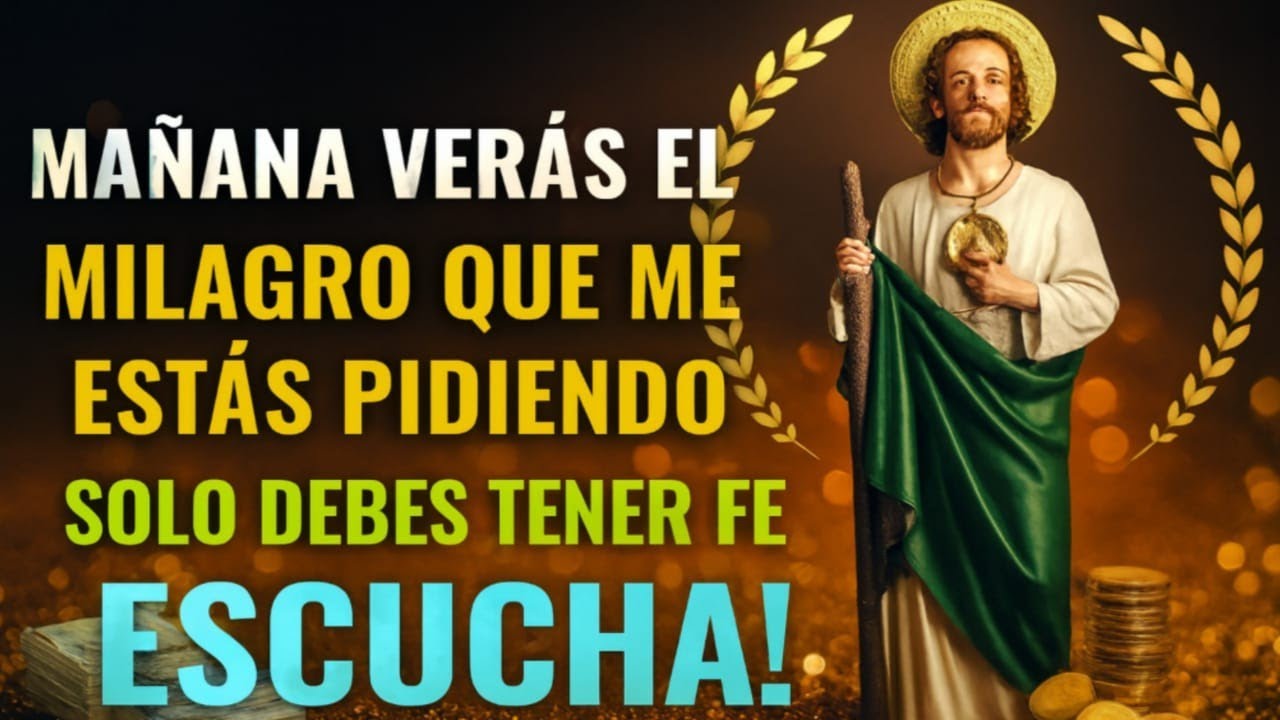 EN MENOS DE 10 MINUTOS LLEGA DINERO JUDAS TADEO!🙏La ORACIÓN MILAGROSA que NO FALLA PARA MILAGROS