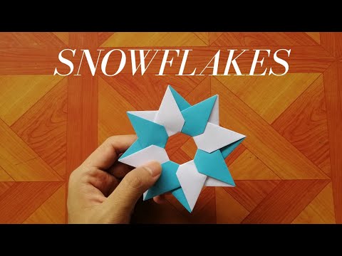 Origami - How to make paper snowflakes - YouTube