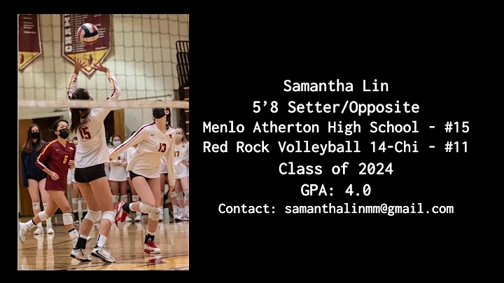2021 Volleyball Highlight Tape: Samantha Lin (Clas...