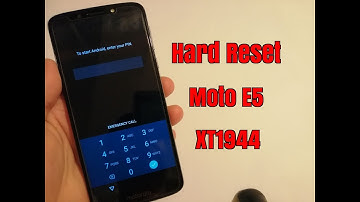 Hard reset Moto E5 XT1944. Unlock pin,pattern,password lock.