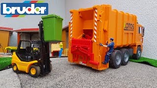 Bruder Toys Garbage Truck At Work