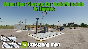 Underfloor Storage For Bulk Materials Or Liquids / FS25 crossplay mod