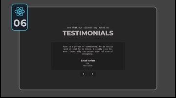 #06 Complete React Portfolio Website Project | Home (testimonial section)